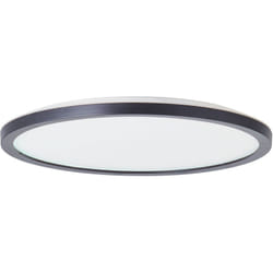 Brilliant lampe Brennan LED panneau en saillie 30cm 4000K noir/blanc métal/plastique noir 17,5 W LED intégré