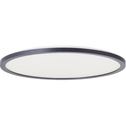 Brilliant - lampe Brennan led panneau en saillie 42cm 4000K noir/blanc métal/verre noir 22 w led intégré