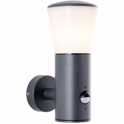 Classe de protection IP : 44 - étanche aux éclaboussures avec détecteur de mouvement convient aux lampes LED Un éclairage sen ...