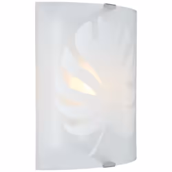Applique murale - BRILLIANT - Uja - Blanc - Verre et métal - 1x E27 40W