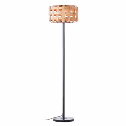 Lampadaire - BRILLIANT - Woodline - 139 cm - Métal-Bambou - 1x E27 60W