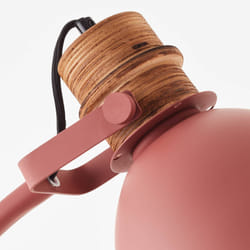 Lampadaire - BRILLIANT - Erena - Rouge - Métal - 15m - Interrupteur au pied