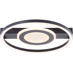 Brilliant - BRE-Light Plafonnier led Maureen 37x37cm noir Métal, plastique led 22 w intégrée (flux lumineux : 2900lm, couleur de la lumière : 3000K)