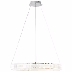 Suspension LED - BRILLIANT - Queen - 80 cm - Chrome - Télécommande Dimmable