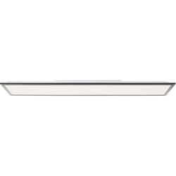 Brilliant - BRE-Light lampe Briston led panneau de plafond 100x25cm métal noir/bambou noir 24 w led intégré