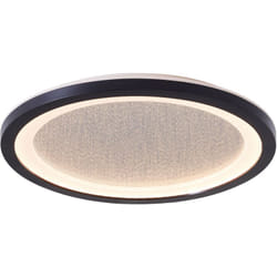 Lampe Mosako led panneau de surface de plafond 25cm noir/blanc aluminium/métal noir 16 w led intégré - Brilliant