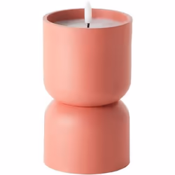Lampe de table dextérieur - BRILLIANT - LOVERE - Forme bougie - Plastique - 3 W - Terre cuite