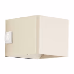 Applique magnétique d'extérieur rechargeable ISEO, plastique, coloris creme, LED / Détecteur / 4W / 300lm / 3000K / USB ampou ...