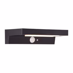 BARKER Applique extérieure LED et solaire - Détecteur de mouvement - Coloris : noir - Matiere : plastique - 4 W - 430 lumen 4 ...