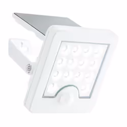 LUTON Applique extérieure LED et solaire - Détecteur de mouvement - Coloris : blanc - Matiere : plastique et métal - 4 W - 54 ...