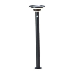 Potelet extérieur Brilliant garvina - led et solaire - Détecteur de mouvement - Acier inoxydable et plastique - 4 w - Noir