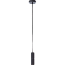 Suspension brillante Marty led, 132 cm, GU10, 350 lm, 3000 k, aluminium, noir sable
