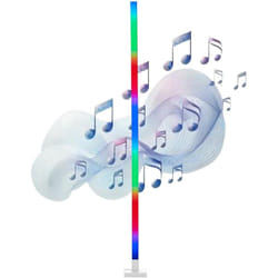 Brilliant - lampadaire led rgb 150 cm de hauteur lampadaire à intensité variable avec capteur de musique & télécommande & lumi