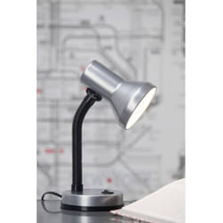 Brilliant - Lampe de table Junior 40 w bras pivotant titane