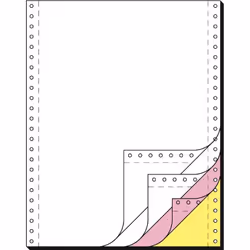 Sigel 33244, Universel, A4 (210x297 mm), 60 g/m², Rose, Blanc, Jaune, ECF
