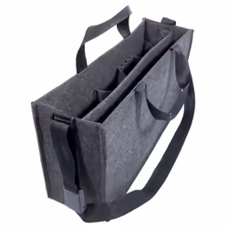 Sigel BA411, Unisexe, Sac à bandoulière, Noir, Nylon, Large, Poche pour téléphone portable, Poche à document, Stylo de poche, ...