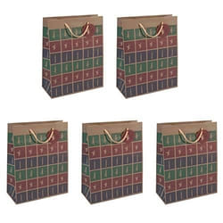 SIGEL GT043 SAC CADEAU GRAND VERT ROUGE VIOLET 26 X 33 CM GT043-5