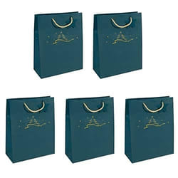SIGEL GT034 SAC CADEAU GRAND BLEU PÉTROLE 26 X 33 CM GT034-5