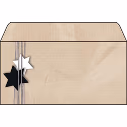 Sigel DU079, Enveloppe cadeau, Marron, Image, Papier, Noël, 90 g/m²