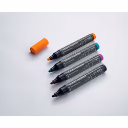 Sigel BA011 marqueur 4 pièce(s) Noir, Magenta, Orange, Turquoise