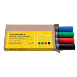 Sigel BA010 marqueur 4 pièce(s) Noir, Bleu, Vert, Rouge