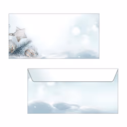 Sigel DU312 enveloppe DL (110 x 220 mm) Bleu, Blanc 25 pièce(s)