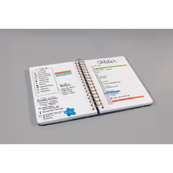 Sigel JN602 bloc-notes A5 120 feuilles Noir, Bleu