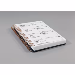 Sigel JN602 bloc-notes A5 120 feuilles Noir, Bleu