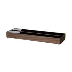 Sigel VA203 rangement de cartes de visites Acrylique, Bois Marron