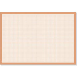Graph HO270 Sous-main blanc, orange (l x h) 595 mm x 410 mm - Sigel