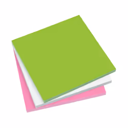 Sigel MU 132, 100x100 mm, Vert, Rose, Blanc, 300 feuilles