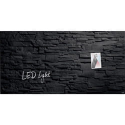 Sigel GL407 tableau magnétique & accessoires Verre 910 x 460 mm Noir
