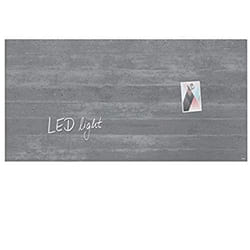 Sigel GL406 tableau magnétique & accessoires Verre 910 x 460 mm Gris