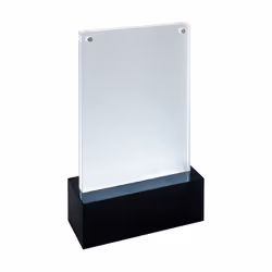 Sigel TA423, Cadre pour une seule photo, Acrylique, Noir, Transparent, 10,5 x 14,8 cm, Rectangulaire, LED