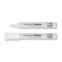 Sigel GL715, Blanc, Pointe ogive, Gris, Blanc, Rond, 2 mm, 3 mm