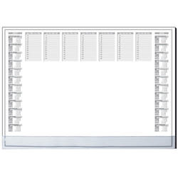Sigel HO366 sous-mains Papier Noir, Gris, Blanc