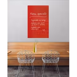Sigel GL142 tableau magnétique & accessoires Verre 1000 x 650 mm Rouge