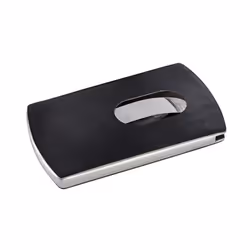 Sigel VZ121, Cuir, Acier inoxydable, Noir, 12 cartes, 91 x 57 mm, 60 mm, 13 mm
