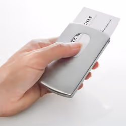 Sigel VZ120 rangement de cartes de visites Acier inoxydable Argent