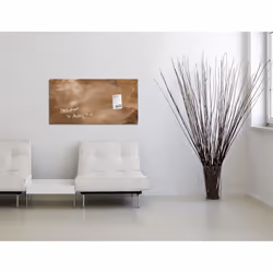 Sigel GL267 tableau magnétique & accessoires Verre 910 x 460 mm Bronze