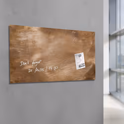 Sigel GL267 tableau magnétique & accessoires Verre 910 x 460 mm Bronze