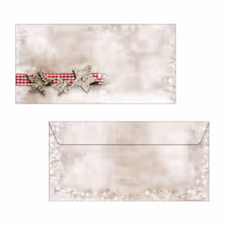 Sigel DU049 enveloppe DL (110 x 220 mm) Marron, Rouge 25 pièce(s)
