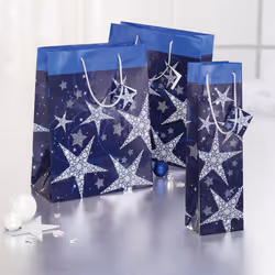 Sigel GT026 sac en papier Bleu, Blanc