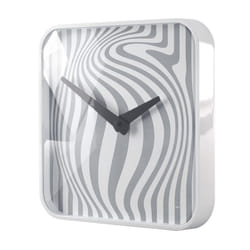 Sigel Opta Mur Quartz clock Carré Gris, Blanc
