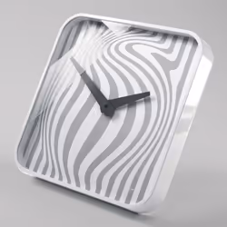Sigel Opta Mur Quartz clock Carré Gris, Blanc