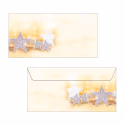 Sigel DU035 enveloppe DL (110 x 220 mm) Beige, Argent 50 pièce(s)