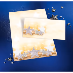 Sigel DU035 enveloppe DL (110 x 220 mm) Beige, Argent 50 pièce(s) - Vue supplémentaire 6