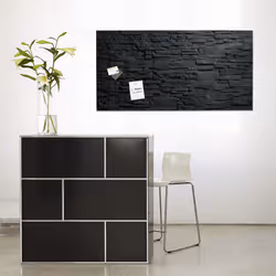 Sigel GL249 tableau magnétique & accessoires Verre 1300 x 550 mm Noir