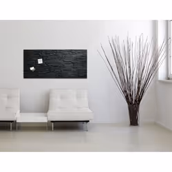 Sigel GL249 tableau magnétique & accessoires Verre 1300 x 550 mm Noir
