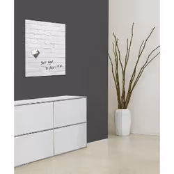 Sigel GL164 tableau magnétique & accessoires Verre Blanc